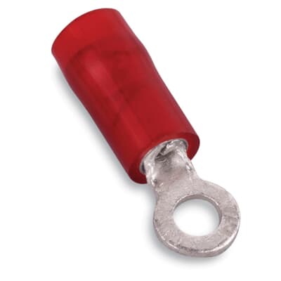 RA833 PCB CONNECTORS-RING TERM, 22-16#8 RED